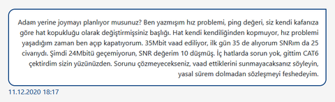 Türknet Müşterilerini Adam Yerine Koymuyor