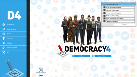 Democracy 4 v1.37 Uyumlu GPT-3 (Translate) Yama Çıktı