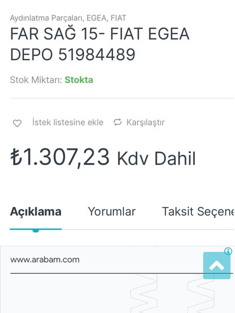 Fiat Egea Tampon ve Far değişimi