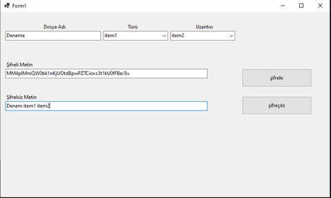 Visual Basic - Text Şifreleme