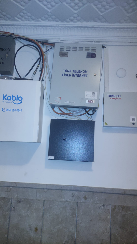 türk telekom ftth fiber bina içindeki gpon cihazları