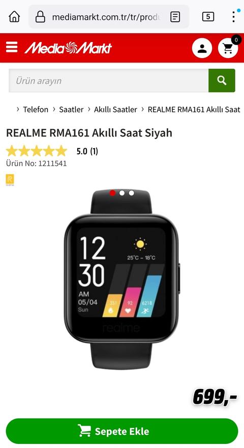 REALME RMA161 Akıllı Saat 700tl