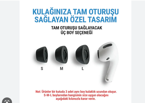 AirPods Pro 2 İçin Kulak Ucu tavsiyesi lazım.