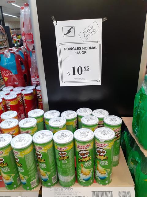 165gr pringles 10,99TL sodexo,ticket vb geçiyor YUNUS MARKET ANKARA