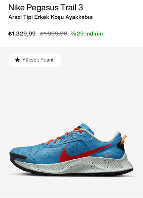 NIKE PEGASUS TRAIL 3 1330 TL + kargo (nike.com)