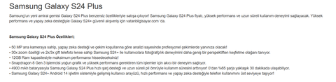 SAMSUNG GALAXY S24 / S24+ [ANA KONU]