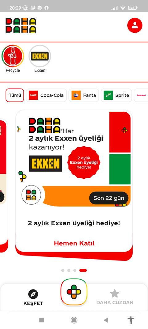 Daha Daha Uygulamasından 2 Aylık Exxen üyelik Hediye