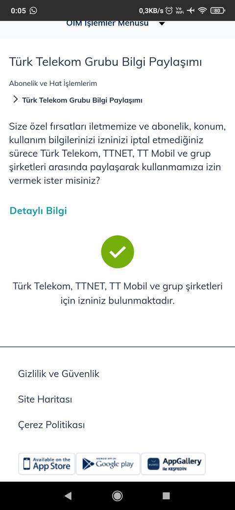 Turk Telekom Online İşlemlere giremiyorum