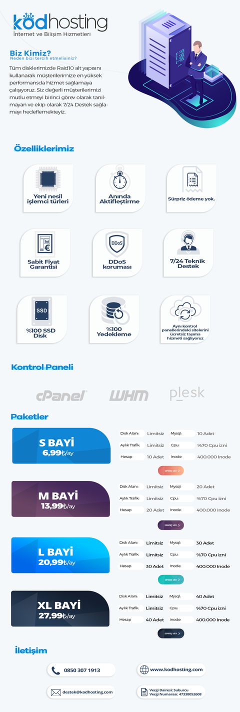 🚀 34,99₺'den SSD'li Reseller Hosting⭐ cPanel & WHM Alt Yapısı -Anında Kurulum l 7/24 Teknik Deste