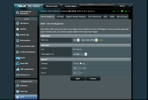 ASUS DSL-AX82U | AX5400 | VDSL MODEM | GAMING ROUTER | WiFi 6 | WPA3 | Aura RGB | IPv6 | Merlin