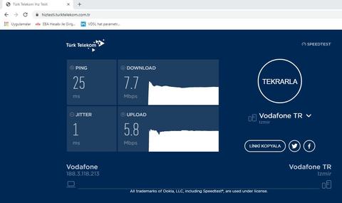 SpeedTestte 7 Mbit çıkan internetin IDM download hızı 2,9 mb/sn ?