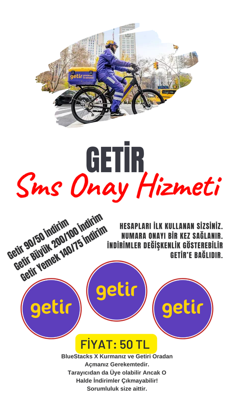 Getir Hesap Onayı