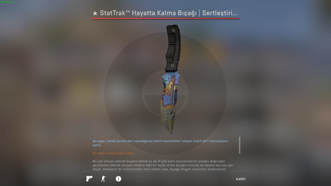 SATILIK StatTrak™ Survival Knife | Case Hardened WW