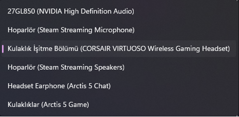 Corsair Virtuoso RGB Wireless dip ses sorunu