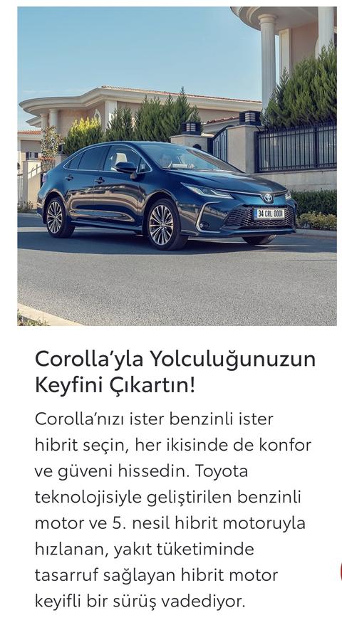 2024 YENİLENEN COROLLA ANA KONU