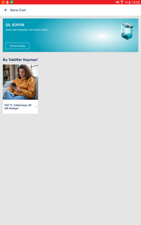 TürkTelekom müşterilerine hepsiburada100/20 indirim kodu veriyor