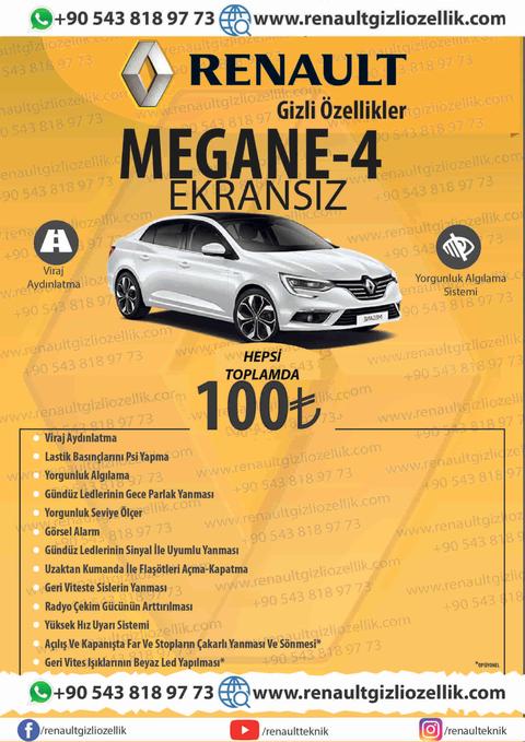 RENAULT GİZLİ ÖZELLİKLER