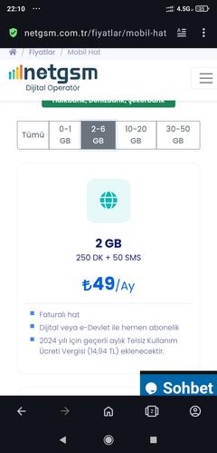 Yeni mobil operatör Netgsm 3 te 1 fiyata mobil paketler.