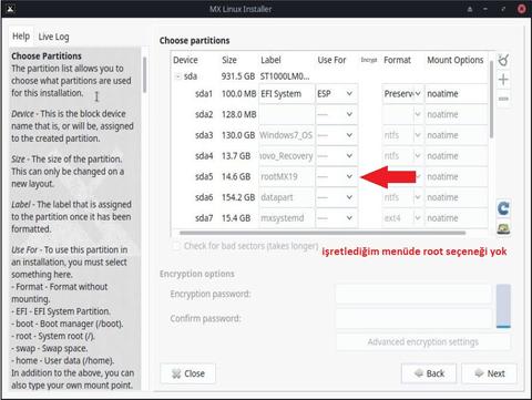 MX Linux 21 kurulum sorunsalı...