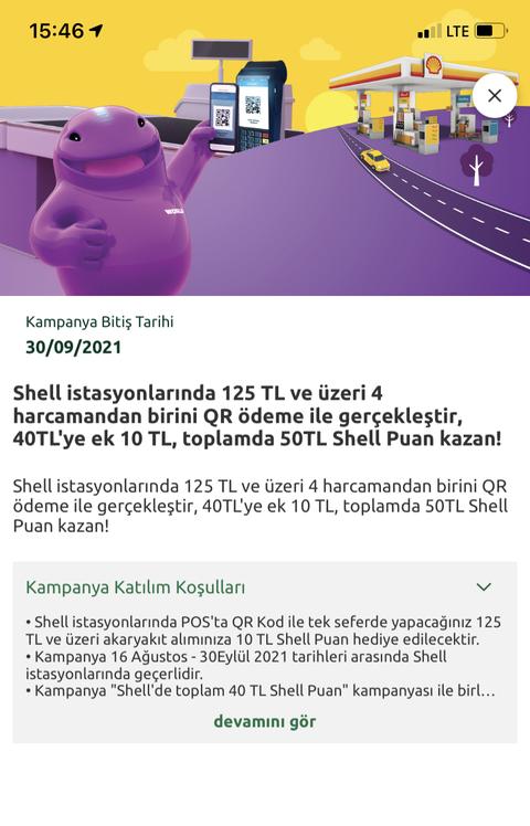 YKB World + Shell 500/50 Puan