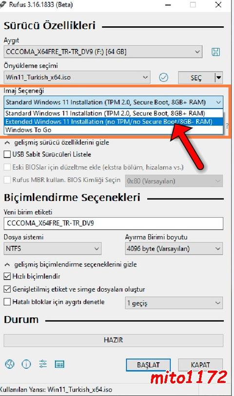 Windows 11 kuramıyorum