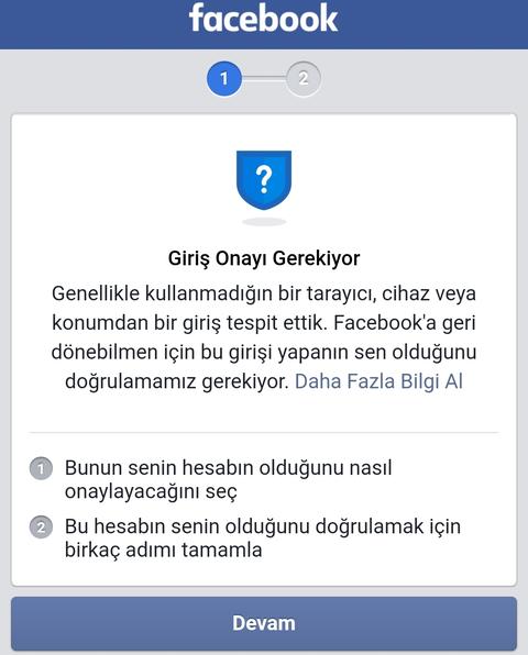 Facebook hesabımı acilen kapatmam gerekli (SS'li)