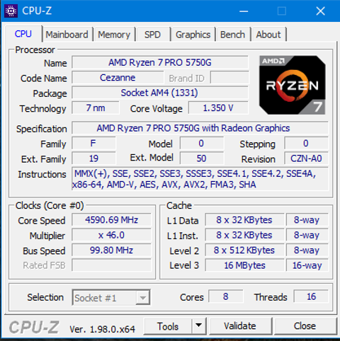 Ryzen 5750G - RAM Sonuçları