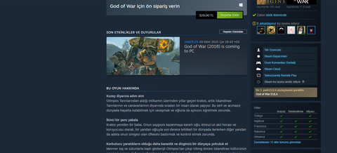 God of War (Çıktı) [PC ANA KONU] - TR Altyazılı