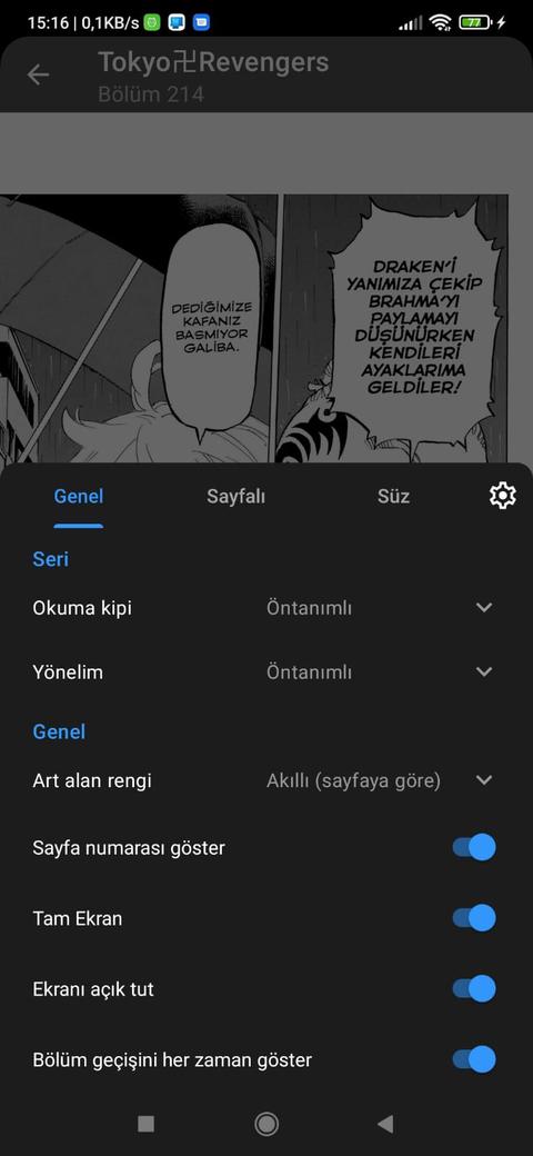 Türkçe Manga İndirme ve Okuma Uygulaması