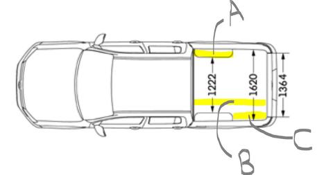 amarok bagaj ölçüleri nedir?