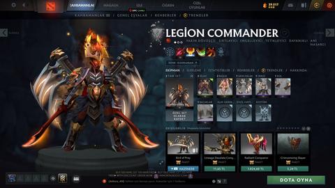 Satılık 1.9k mmr 5k bs zibilyon tane eşsiz skin ile hesap :)