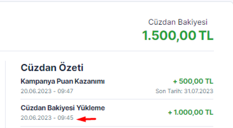 Bilet Dükkanı 1000₺ yüklemeye kadar 500₺ Cüzdan Hediyesi veriyor! (BİTTİ!)