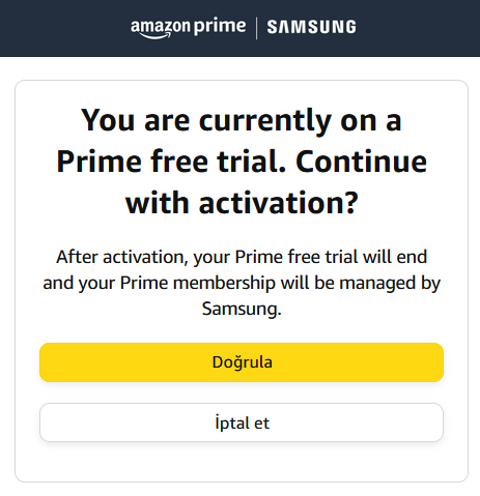 [Son Bir Şans Daha İsteyenler için] SAMSUNG MEMBERS uygulaması ile 6 Aylık AMAZON Prime kuponu