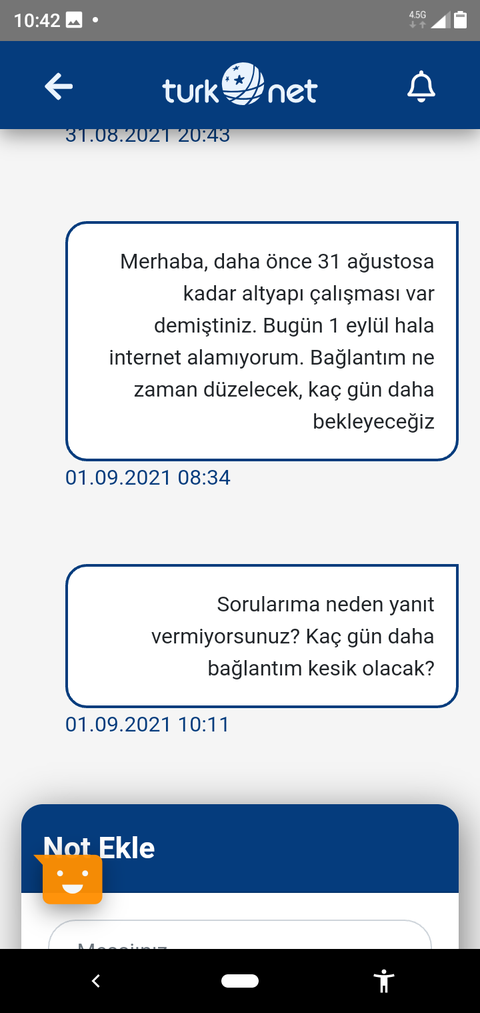 Türknet internet kesintisi