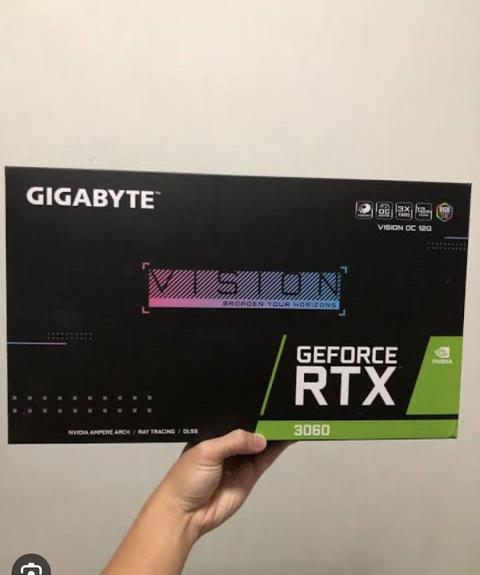 İki farklı vision rtx 3060 kutusu arasındaki fark