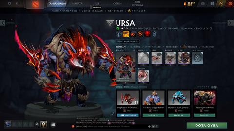 Satılık 1.9k mmr 5k bs zibilyon tane eşsiz skin ile hesap :)