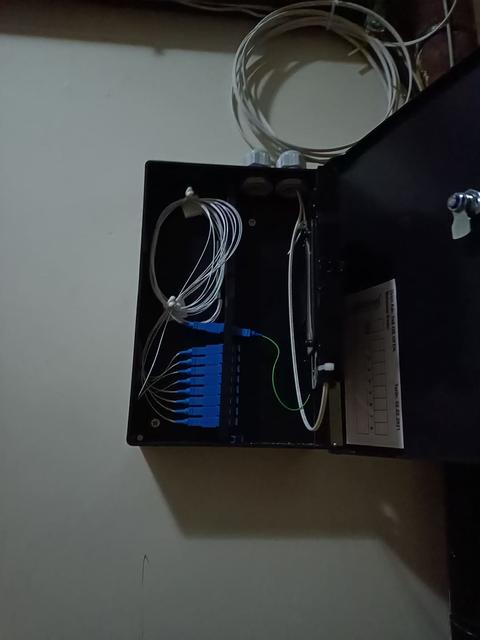 Ankastreden daireye Fiber kablo bağlantısı.