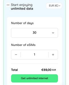 E-sim yurt dışı internet kampanyaları. Pahali "Tarifen yurt dışında" paketlerine son.