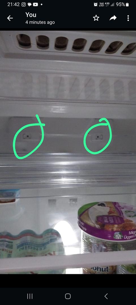 Buzdolabı termostat delikleri