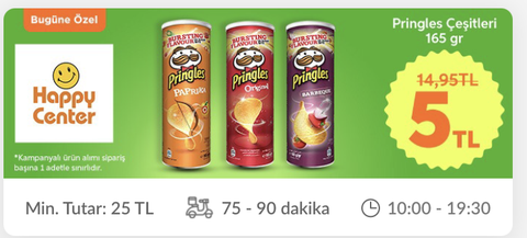 Trendyol Go Pringles 5 TL