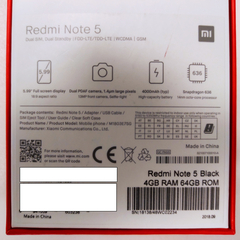 SATILDI - XIAOMI REDMI NOTE 5 - 4/64 SIYAH - GLOBAL VERSIYON