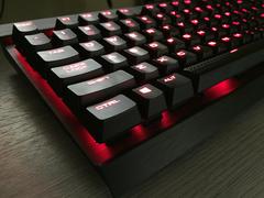 SIFIR SAYIN! CORSAIR K70 LUX RED LED CHERRY MX BLUE MEKANİK KLAVYE