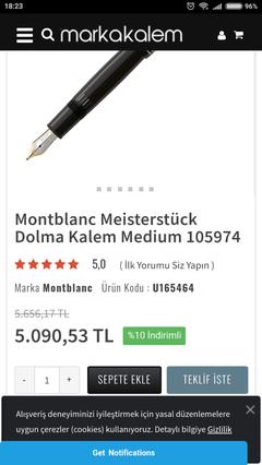 Orijinal Mont Blanc Kalemler