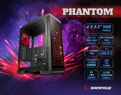 SIFIR RAMPAGE PHANTOM 1x120mm FAN USB 3.0 GAMING KASA