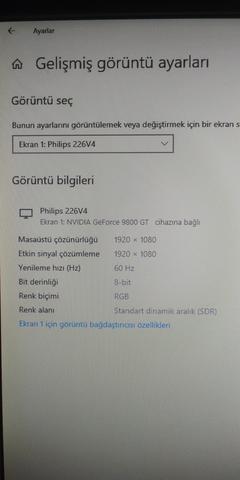 PHILIPS 226V4LA 1080P FULL HD LED MONİTÖR