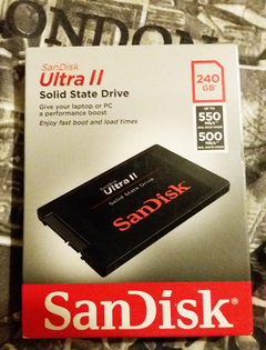 SATILDI SSD Sandisk ultra 2 (240 gb) kapalı kutu garantili