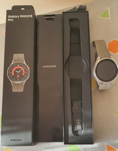 Samsung Galaxy Watch 5 Pro-Faturalı Garantili-Akıllı Saat Gri Titanyum