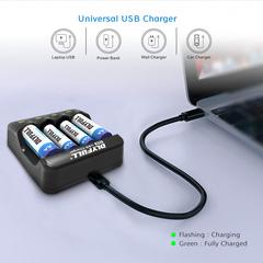 SIFIR, KUTUSUNDA DLYFULL U4 USB AA/AAA PİL ŞARJ CİHAZI (40 TL)