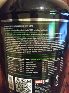 HARDLINE PRO GAINER 3 KG SIFIR,KULLANILMAMIŞ,FATURALI  SON FİYAT 90 TL