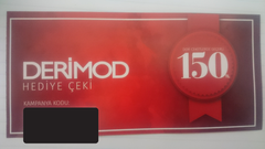 Satılık DERİMOD Ceketlerde Geçerli 150 TL Hediye Çeki